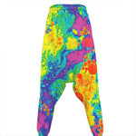 Colorful Acid Melt Print Hammer Pants