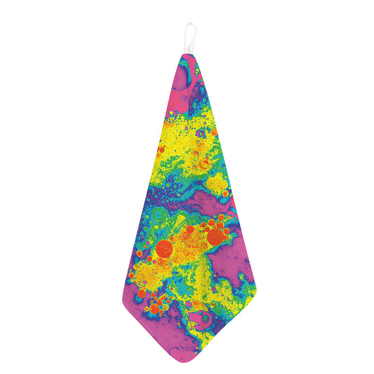 Colorful Acid Melt Print Hand Towel