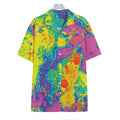 Colorful Acid Melt Print Hawaiian Shirt