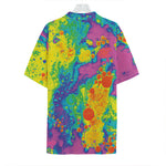 Colorful Acid Melt Print Hawaiian Shirt