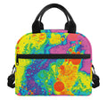 Colorful Acid Melt Print Insulated Lunch Bag