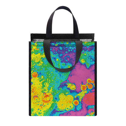 Colorful Acid Melt Print Insulated Lunch Tote