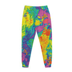 Colorful Acid Melt Print Jogger Pants