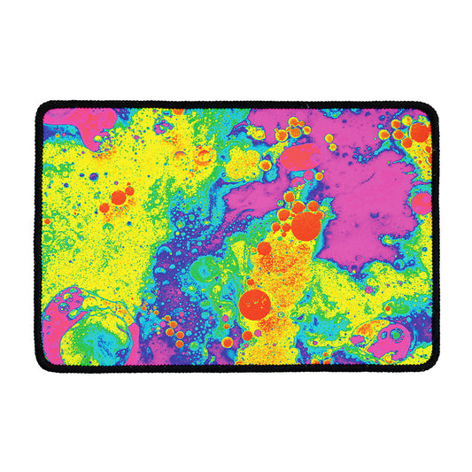 Colorful Acid Melt Print Kitchen Mat