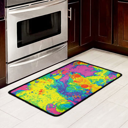 Colorful Acid Melt Print Kitchen Mat