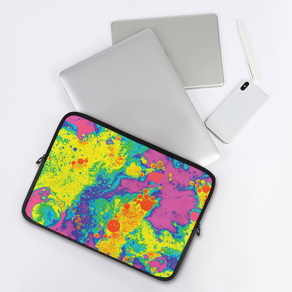 Colorful Acid Melt Print Laptop Sleeve