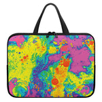 Colorful Acid Melt Print Laptop Sleeve With Handle
