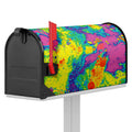 Colorful Acid Melt Print Mailbox Cover