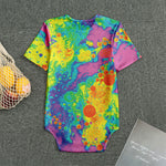 Colorful Acid Melt Print Men's Bodysuit