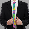 Colorful Acid Melt Print Necktie