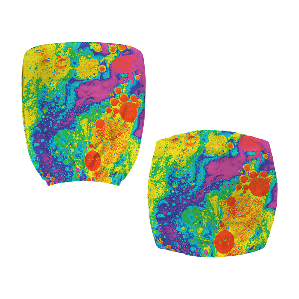 Colorful Acid Melt Print Office Chair Cover