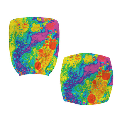 Colorful Acid Melt Print Office Chair Cover