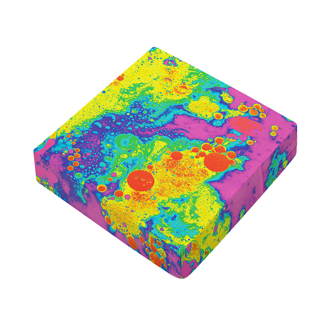 Colorful Acid Melt Print Outdoor Seat Cushion Cover
