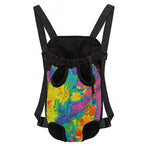 Colorful Acid Melt Print Pet Carrier Backpack