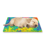 Colorful Acid Melt Print Pet Cooling Mat Cover