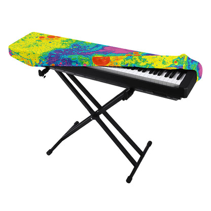 Colorful Acid Melt Print Piano Keyboard Cover