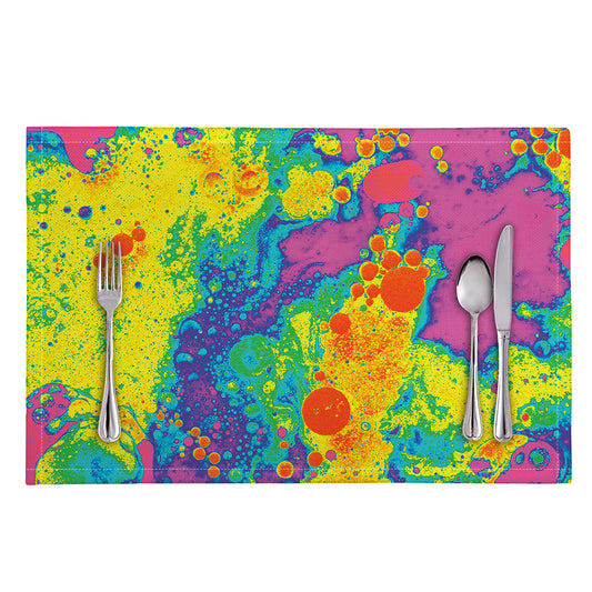 Colorful Acid Melt Print Placemat