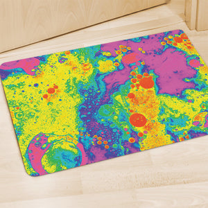 Colorful Acid Melt Print Polyester Doormat