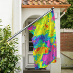 Colorful Acid Melt Print Polyester Flag