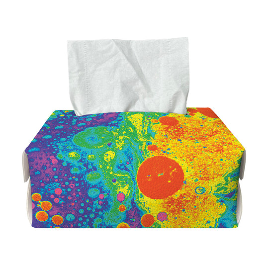 Colorful Acid Melt Print Rectangle Tissue Box Cover