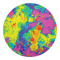 Colorful Acid Melt Print Round Blanket