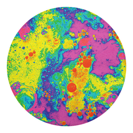 Colorful Acid Melt Print Round Blanket