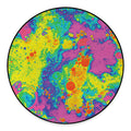 Colorful Acid Melt Print Round Floor Mat