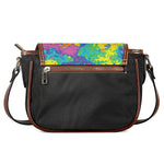 Colorful Acid Melt Print Saddle Bag