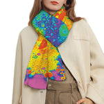 Colorful Acid Melt Print Scarf