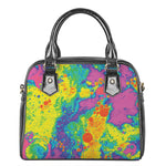 Colorful Acid Melt Print Shoulder Handbag