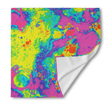 Colorful Acid Melt Print Silk Bandana