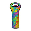 Colorful Acid Melt Print Single Neoprene Wine Tote