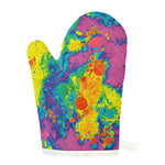 Colorful Acid Melt Print Single Oven Mitt