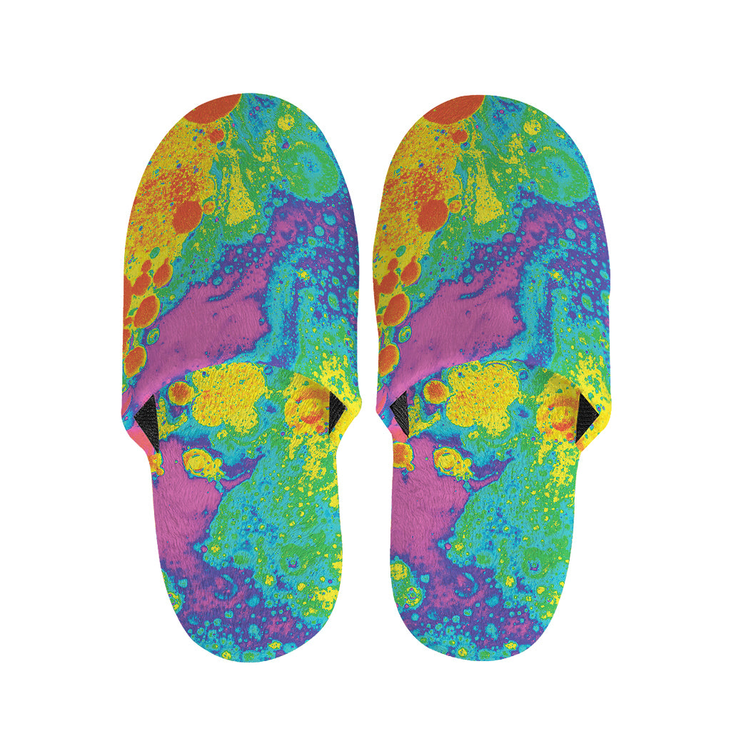 Colorful Acid Melt Print Slippers