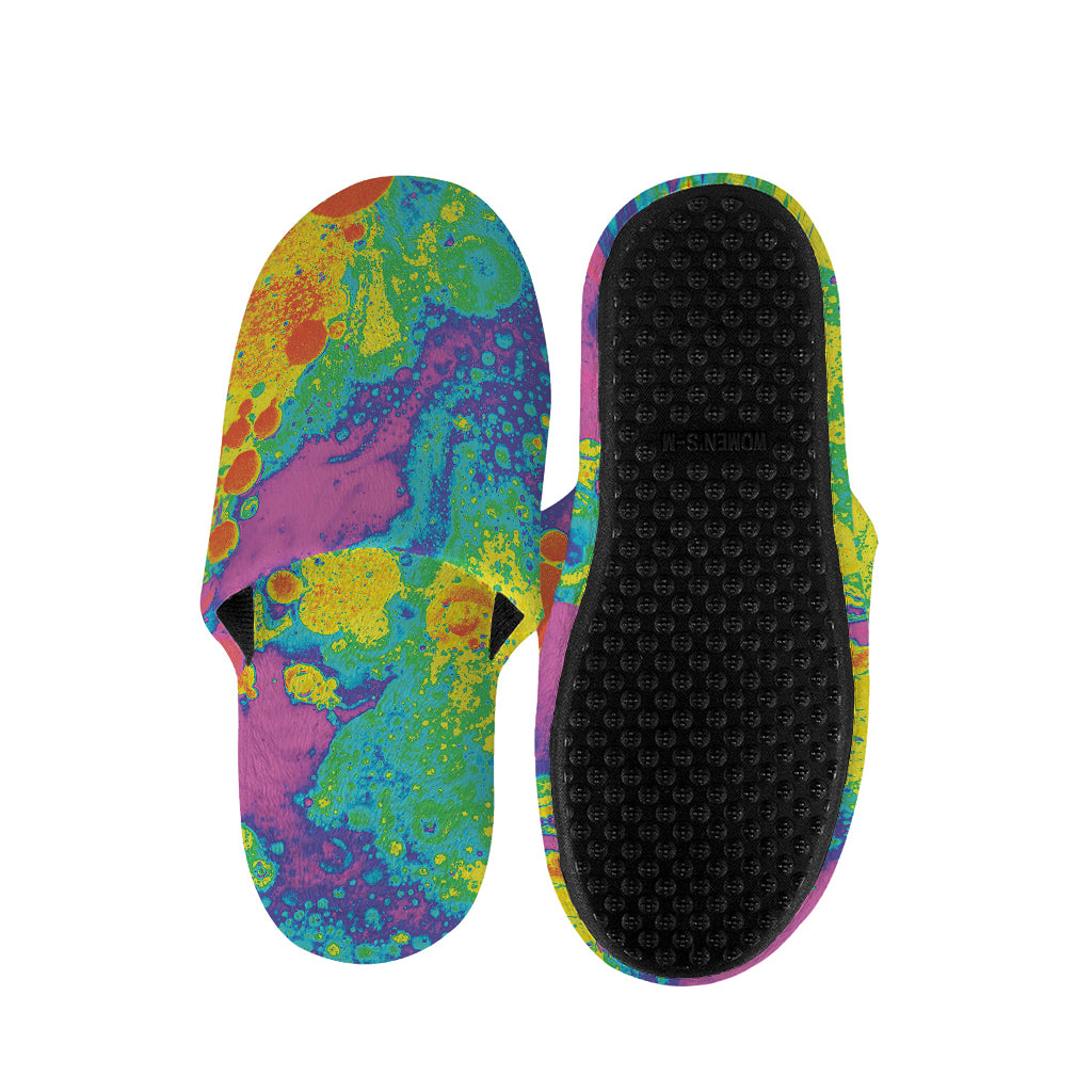 Colorful Acid Melt Print Slippers