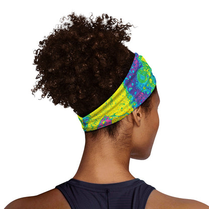 Colorful Acid Melt Print Sports Headband