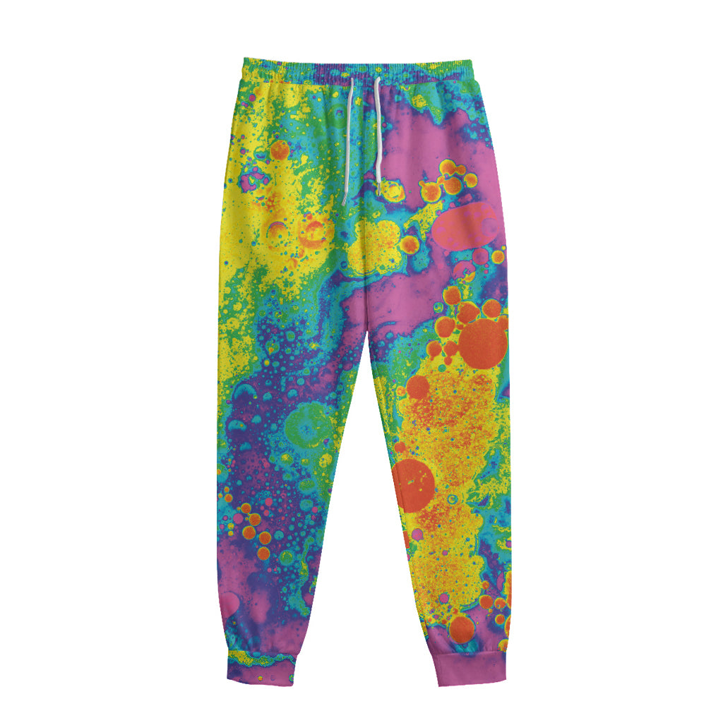 Colorful Acid Melt Print Sweatpants