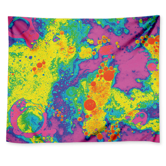 Colorful Acid Melt Print Tapestry
