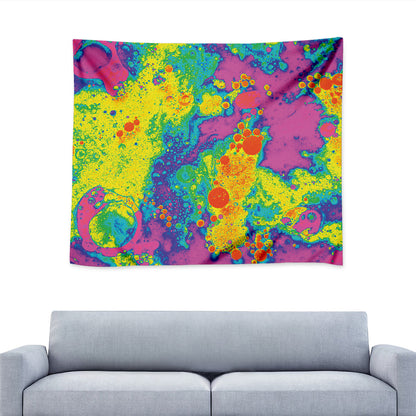 Colorful Acid Melt Print Tapestry
