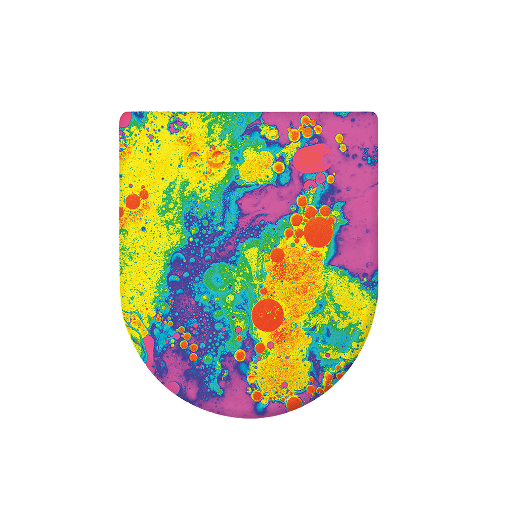 Colorful Acid Melt Print Toilet Lid Cover
