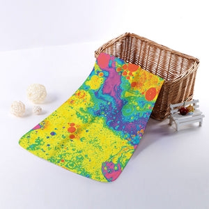 Colorful Acid Melt Print Towel