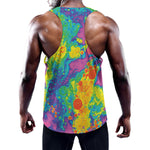 Colorful Acid Melt Print Training Tank Top