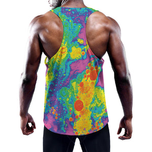 Colorful Acid Melt Print Training Tank Top