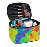 Colorful Acid Melt Print Travel Makeup Bag