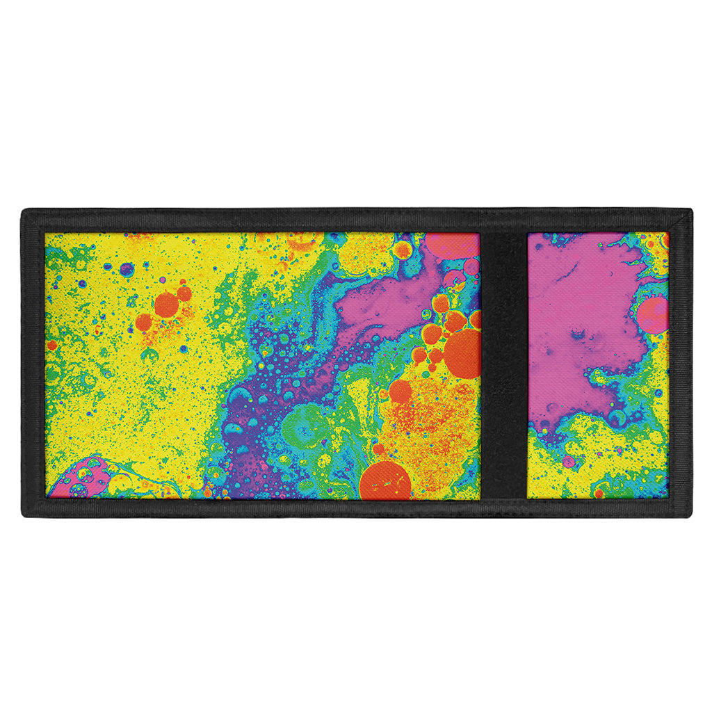 Colorful Acid Melt Print Trifold Wallet