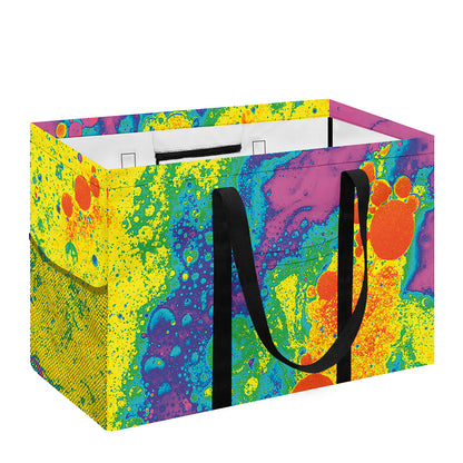 Colorful Acid Melt Print Utility Tote Bag