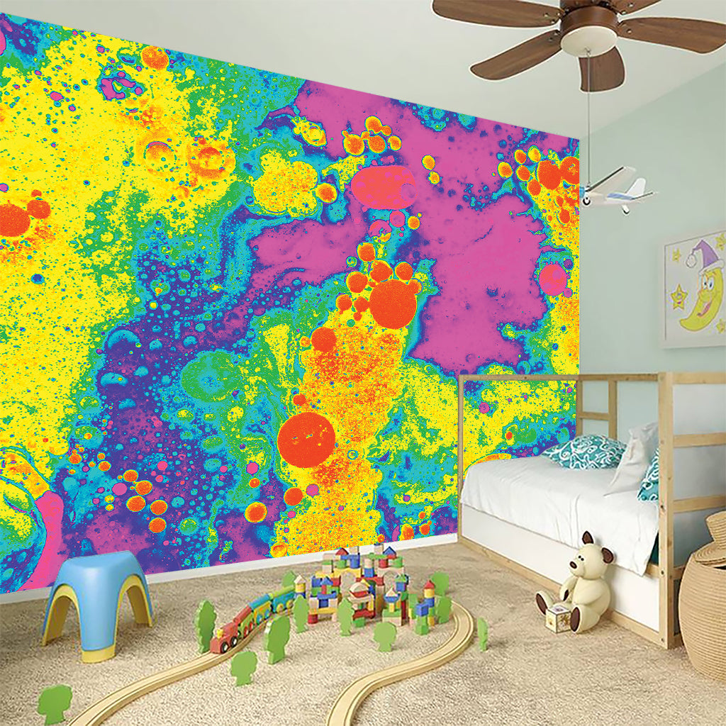 Colorful Acid Melt Print Wall Sticker