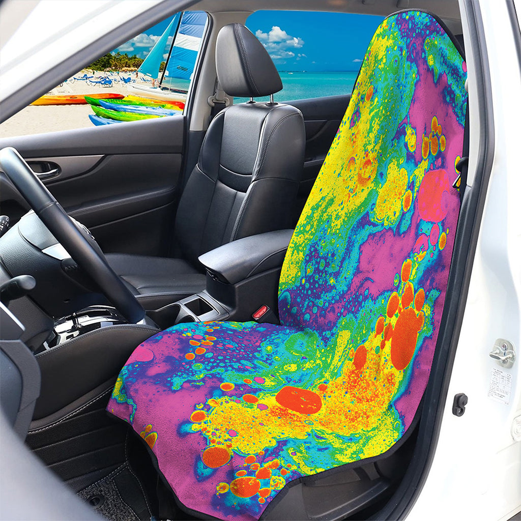 Colorful Acid Melt Print Waterproof Car Seat Cover