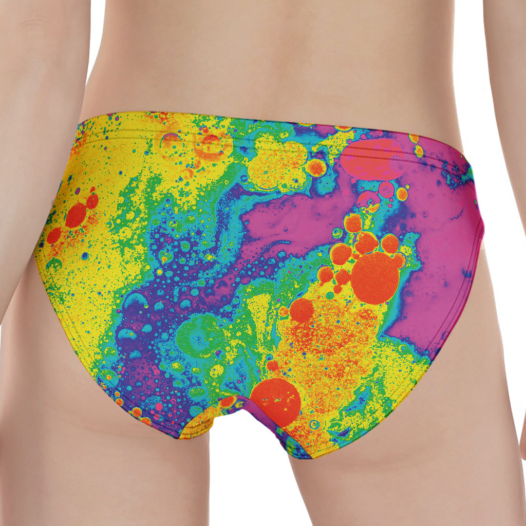 Colorful Acid Melt Print Women's Panties