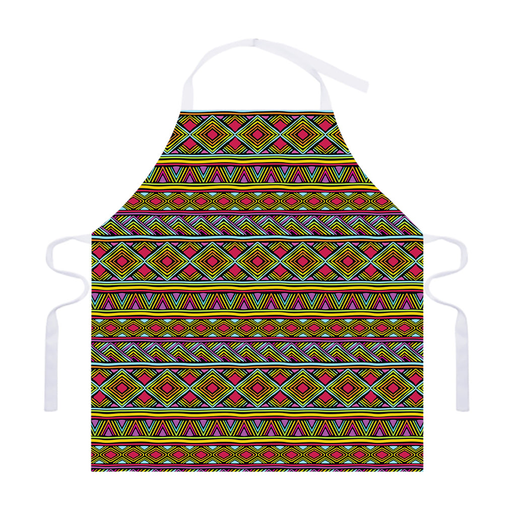 Colorful African Inspired Pattern Print Adjustable Apron